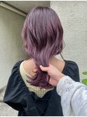 ブリーチなしラベンダーピンクボルドー春カラー初カラーベージュ