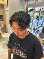 ヘアー ラボ エムツー(hair lab m2)&nbsp;メンズショート×スパイラルパーマ