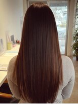 零秒女髪 千里丘店 上品な艶髪まとまりロング美髪スタイル髪質改善髪質改善カラー