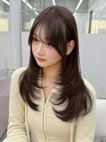 エヌアイ オモテサンドウ(ni omotesando)&nbsp;韓国トレンド♪ワンカールハッシュレイヤー×ショコラグレージュ