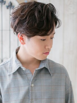 モッズヘア メン 上尾東口店(mod's hair men) 清潔感スーツ七三分け波巻きパーマスマートマッシュb1上尾