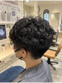 メンズ風パーマ