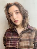 アルバム 銀座(ALBUM GINZA)&nbsp;かき上げウェーブヘア_ウェーブパーマフォギーベージュ_76994