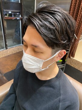 ナナナ パレナ 宝塚店(nanana parena) メンズデザインカットカラー!アシメ艶髪爽やかスタイル!