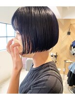 ステイシー(stay she)&nbsp;ミニボブ × ネイビーブルー