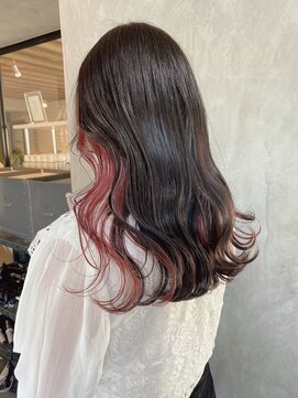 サクラ オモテサンドウ(SAKURA) パールラベンダー インナーカラーピンク イヤリングカラー