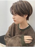 オリーブベージュ、ハンサムショート〔表参道/青山/dro〕