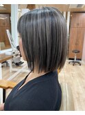 レイヤーボブ/ハイライトデザイン/グレージュ