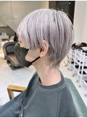 エンドカラーツーブロックショート  ウルフハイライト
