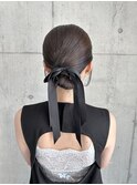 ボブヘアセット結婚式アレンジお呼ばれヘア