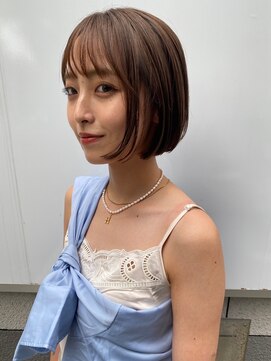 ジーナ 福岡天神(Zina) [Zina福岡天神]髪質改善/オリーブベージュ/韓国ヘア/前髪