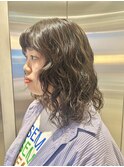 春パーマヘルシースタイルショコラアッシュふんわり丸みカール