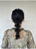 編みおろし/結婚式ヘア