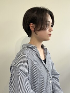 ラヴィズム 新潟西区小新(LUVISM) ショートカット丸みショート耳掛けひし形小新潟西区　小新