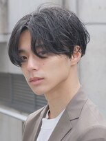 インセプション 銀座(INCEPTION) センターパート/スペインカールニュアンスパーマ/ダークアッシュ