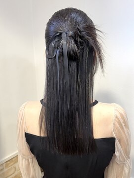 カミケン 黒岩店 kamiken・ 結婚式お呼ばれハーフアップアレンジ【カミケン黒岩店/福島】