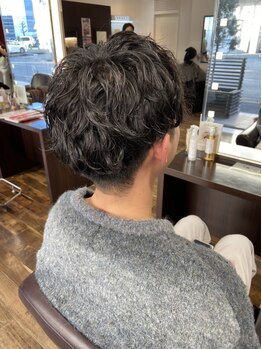 ファム 十日市店(femme)の写真/【三次駅徒歩5分】ツイストスパイラルやニュアンスパーマ等トレンドのパーマでこなれたメンズスタイルに☆