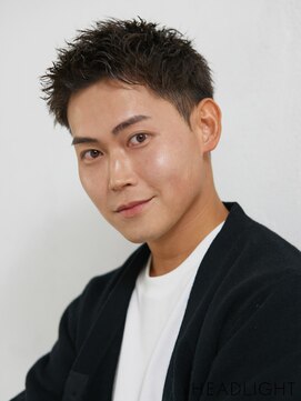 アーサス ヘアー デザイン 新潟新発田店(Ursus hair Design) スペインカール★スパイキーショート★ブルーブラック