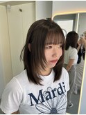 レイヤーカット/ハイレイヤー/ブルーブラック/透明感カラー