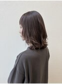 外ハネスタイル(ミディアム)