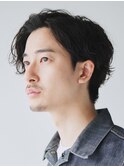銀座センタパートニュアンスパーマツーブロックメンズパーマ