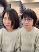 イメチェンショート白髪ぼかし脱白髪染めショート40代50代60代