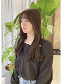 顔周りカット×シアーグレージュ