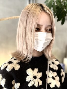 ルフレ 新宿歌舞伎町店(Reflet) ケアブリーチ/ダブルカラー/カット/髪質改善