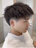 ソフトツイストアップバング