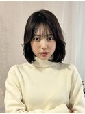 韓国/ボブ髪質改善縮毛矯正白髪ぼかしレイヤーショートカット