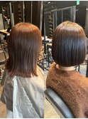 ボブ/ミディアム/ストレート/美髪/縮毛矯正/20代/30代/40代/50代