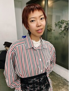 レコ 渋谷(LECO) ボルドーベリーショート