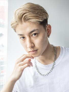 メンズ/サイドパート/ブリーチ