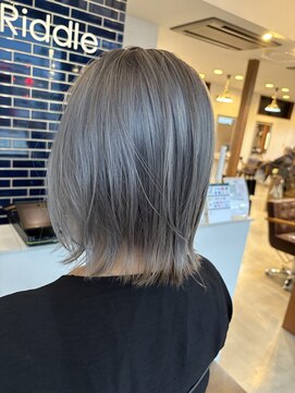 リドル ヘアー 駒生店(Riddle HAIR) つくりすぎない、大人のブリーチボブ