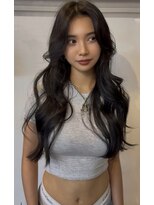 ピープル(people)&nbsp;ロングレイヤー/顔周りカット/かきあげヘア/レイヤーカット