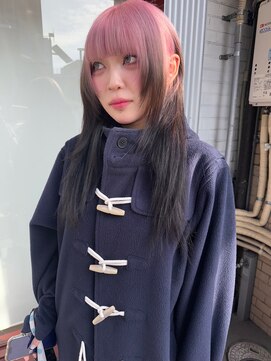 シイ(SIE) ブロンドに落ちるピンクカラー☆☆