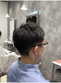 MEN’S HAIR/サーフカール/刈り上げセンターパート/津田沼