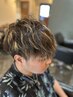 メンズカット＋ハイライト＋カラー　￥20200