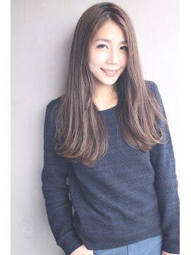 レンク(LENC) Coast.ロングスタイル×フリンジバング×ベージュ★