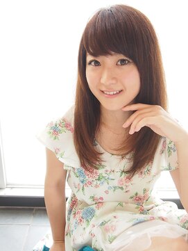 ヘアーサロンブランコ(hair salon blanco) リッチブラウン×ナチュラルストレート☆