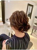 結婚式アップ 二次会 パーティー ブライダル 小顔アレンジ