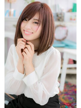 ミック 日暮里店(miq) ピンクカラーの♪ツヤ感ラブセミディa