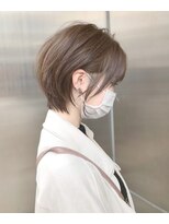 ヘアーメイクオズ(hair make O/S) 担当 照井 マスクしても可愛い☆ベージュショート