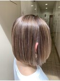 【宍戸】韓国風　切りっぱなしボブ
