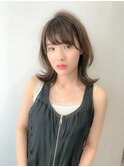 【遠藤】大人可愛い外ハネくびれセミディ20代30代40代ミディアム