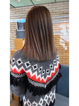 ラフ(LAFF) #黒髪#ボブルフ#ネビージュ#小顔#ワンレン