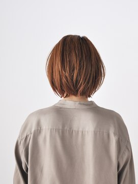 美容室ポール 西葛西店(PAUL) マッシュショート×オレンジベージュ