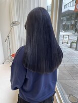 ハイブ 金沢(Hive)&nbsp;10代20代ブリーチブルーラベンダー髪質改善サラ艶ロング