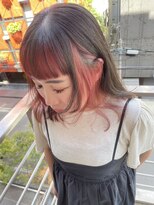 シィーム(cime)&nbsp;インナーカラー　レッドカラー