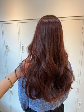 ジーナ セントラル銀座(Zina) レイヤーロング＊レッドブラウン【ZinaCENTRAL】